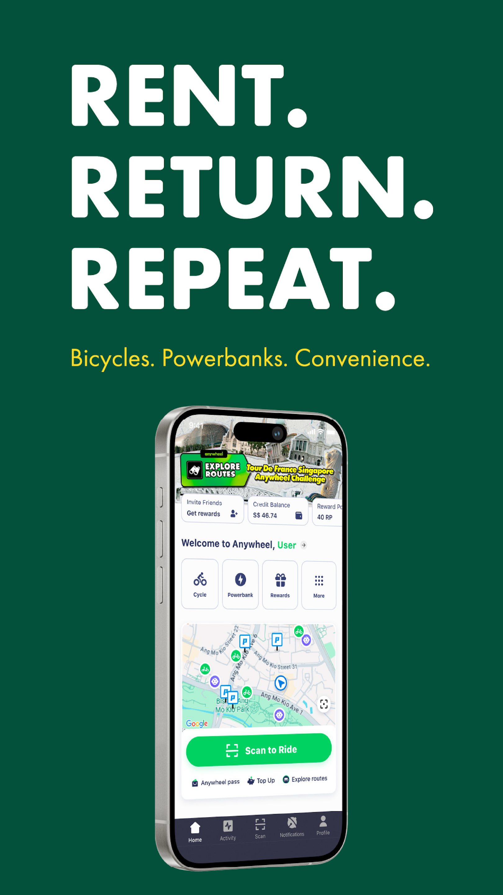 Anywheel app screenshot 1