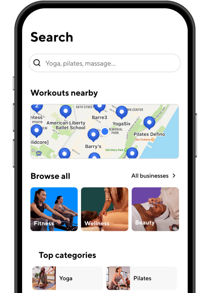 ClassPass app screenshot 1