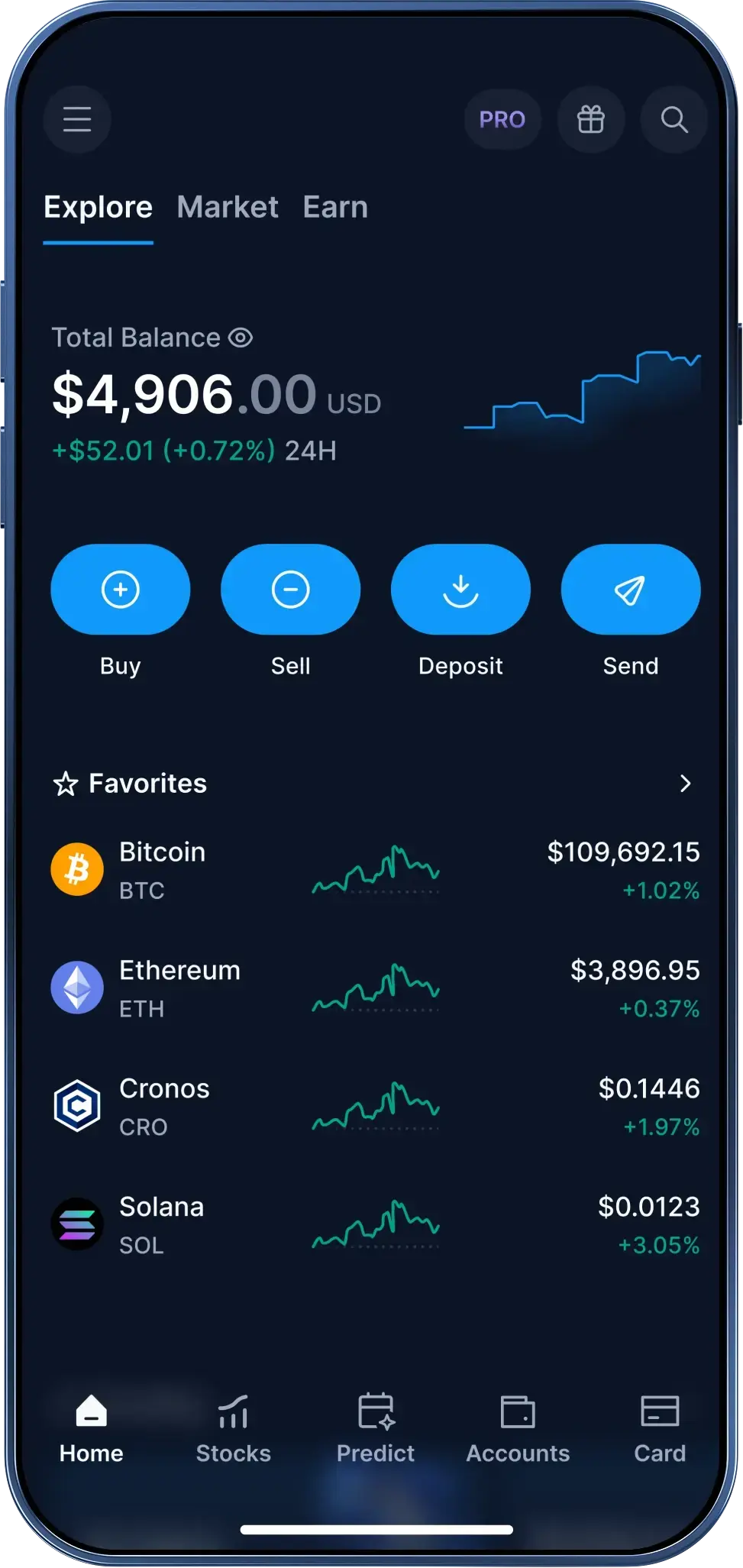 Crypto.com app screenshot 1