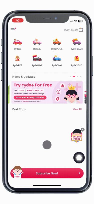 Ryde app screenshot 1