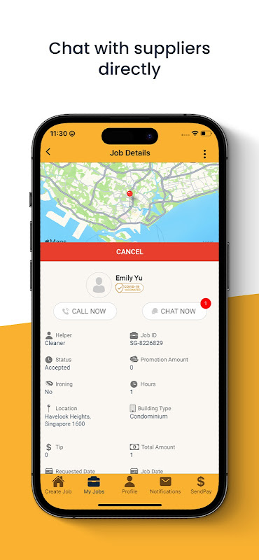 Sendhelper app screenshot 1