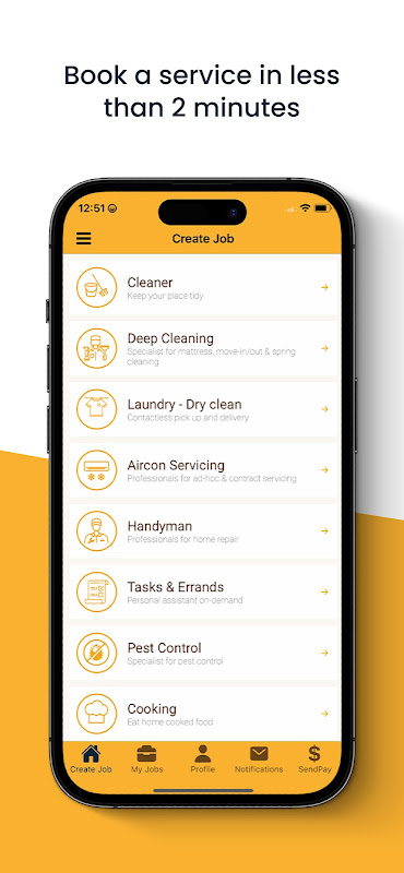 Sendhelper app screenshot 2