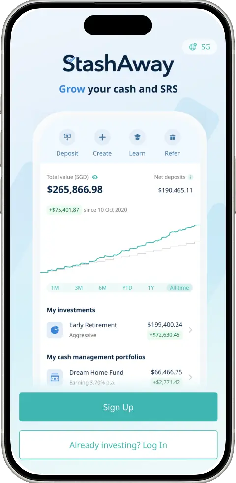 StashAway app screenshot 1